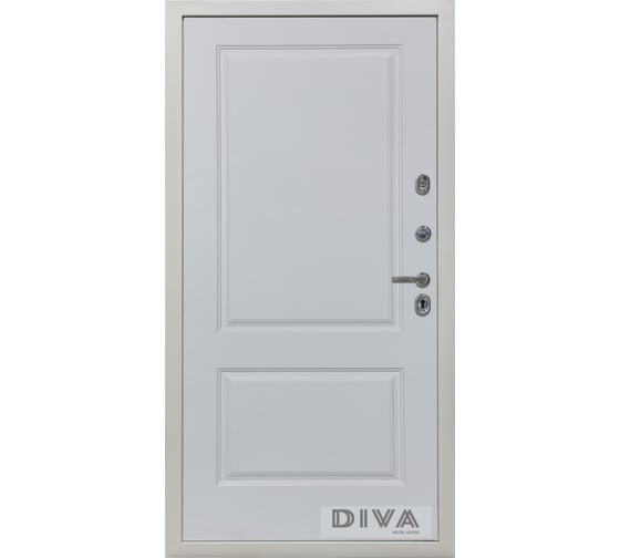 Дверь DIVA 42 2050x860 мм Правая Сандал серый - Д7 Белый Софт УТ-00071973