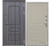 Дверь DIVA 42 2050x860 мм Правая Сандал серый - Д13 Софт Шампань УТ-00075308