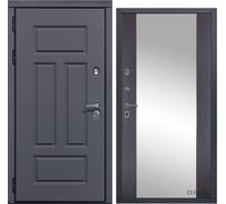 Дверь DIVA 47 2050x860 мм Зеркало Левая Ясень графит - Д15 Венге УТ-00075253