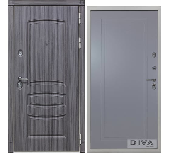 Дверь DIVA 42 2050x960 мм Правая Сандал серый - Н10 Силк Маус УТ-00075398