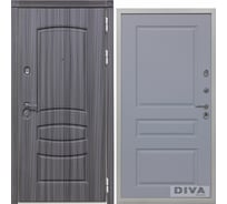 Дверь DIVA 42 2050x860 мм Правая Сандал серый - Д13 Силк Маус УТ-00073253