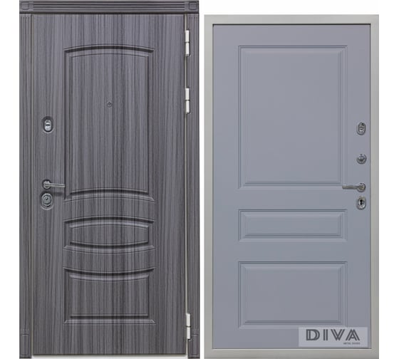 Дверь DIVA 42 2050x860 мм Правая Сандал серый - Д13 Силк Маус УТ-00073253 1