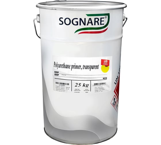 Полиуретановый грунт SOGNARE 220 прозрачный 25 кг PVD.220