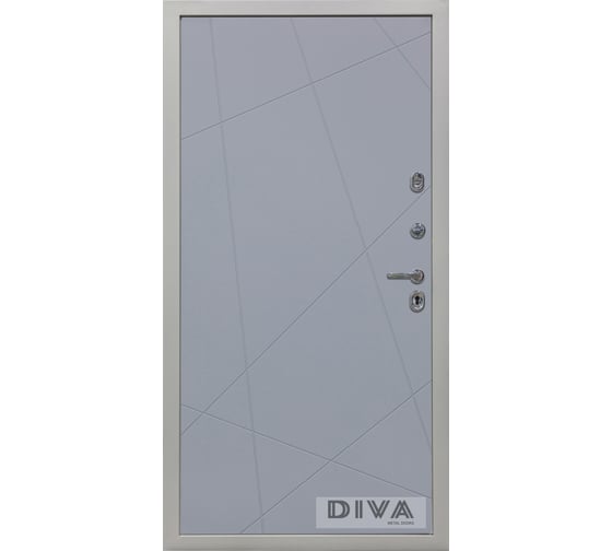 Дверь DIVA 42 Зеркало 2050x860 мм Правая Сандал серый - Д15 Венге УТ-00075414