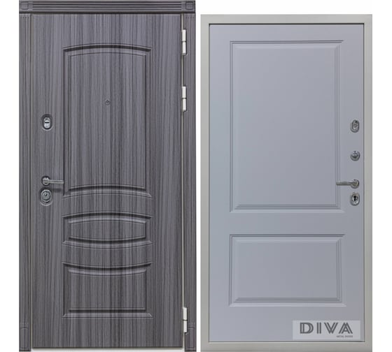 Дверь DIVA 42 2050x860 мм Правая Сандал серый - Д7 Силк Маус УТ-00073241 1