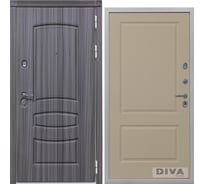 Дверь DIVA 42 2050x960 мм Правая Сандал серый - Д7 Софт Шампань УТ-00075291