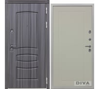 Дверь DIVA 42 2050x860 мм Правая Сандал серый - Н10 Софт Шампань УТ-00075391