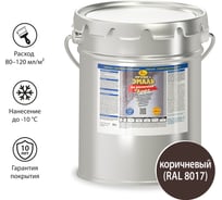 Грунт-эмаль по ржавчине 3 в 1 Новбытхим коричневая RAL 8017, евроведро 20 л 2918
