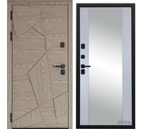 Дверь DIVA 97/1 2050x860 мм Зеркало Левая Дуб натуральный - Д15 Силк Маус УТ-00074990