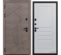 Дверь DIVA 97/2 2050x960 мм Левая Дуб коньяк - Д13 Белый Софт УТ-00074827