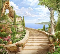 Фотообои DIVINO Лестница к арке, 300x270 см T-141