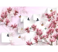 Фотообои DIVINO Магнолия с бабочками, 400x270 см T-150