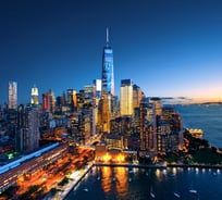 Фотообои DIVINO Закат над Нью-Йорком, 300x270 см T-103