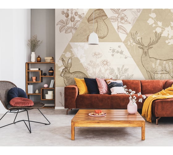 Фотообои DIVINO Животные графика, 300x270 T-097 1