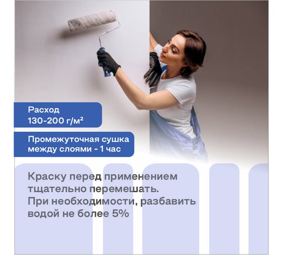 Краска интерьерная влагостойкая Obern 7 кг 17550