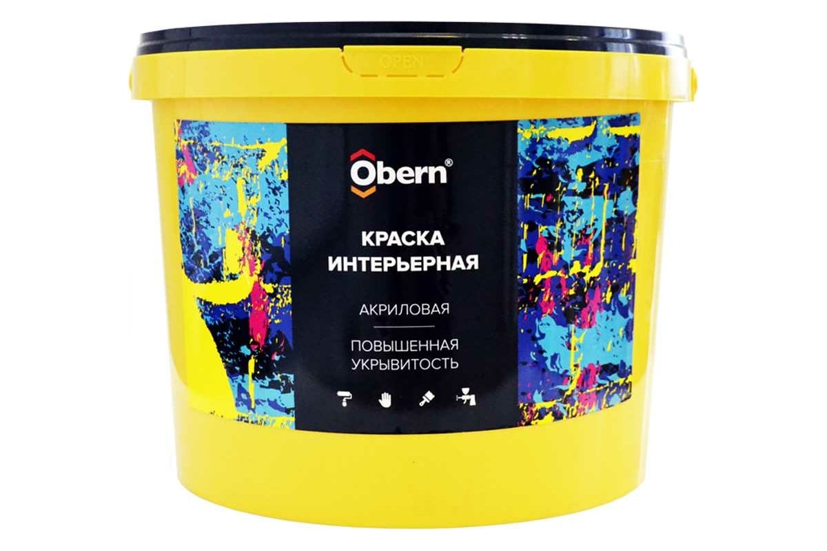 Краска интерьерная влагостойкая Obern 3 кг 17549 - выгодная цена ...