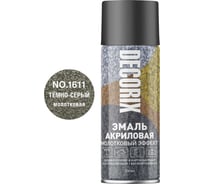 Аэрозольная эмаль Decorix (молотковый эффект; глянцевая; акриловая; темно-серый; 520 мл) 0104-11 DX