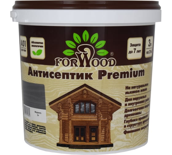 Антисептик Forwood ВДПФ 1601 (маренго; 3 л) 4607017518892 1