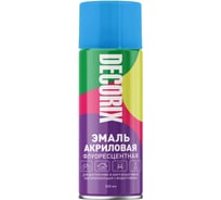 Аэрозольная эмаль Decorix (флуоресцентная; матовая; акриловая; голубой; 520 мл) 0102-05 DX