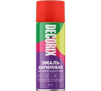 Аэрозольная эмаль Decorix (флуоресцентная; матовая; акриловая; красный; 520 мл) 0102-07 DX