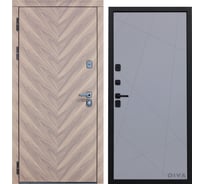 Дверь DIVA 98 2050x860 мм Левая Орех шоколадный - Д11 Силк Маус УТ-00075858