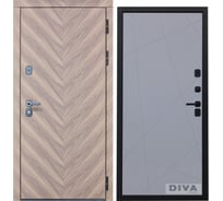 Дверь DIVA 98 2050x860 мм Правая Орех шоколадный - Д11 Силк Маус УТ-00075859