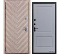 Дверь DIVA 98 2050x860 мм Левая Орех шоколадный - Д7 Силк Маус УТ-00075824