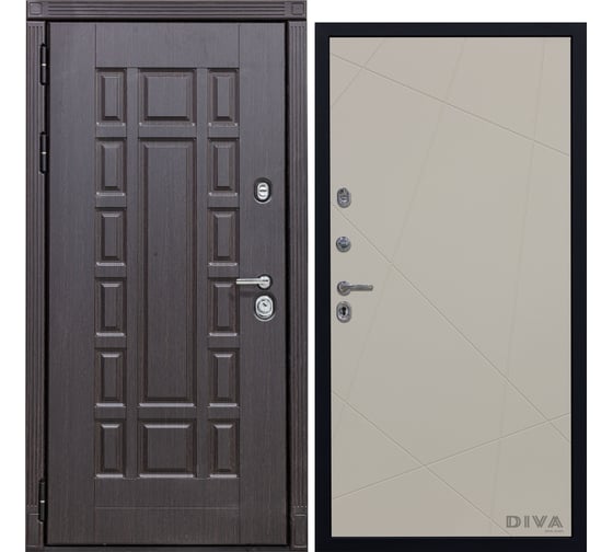 Дверь DIVA 38 2050x860 мм Левая Венге - Д11 Софт Шампань УТ-00075096