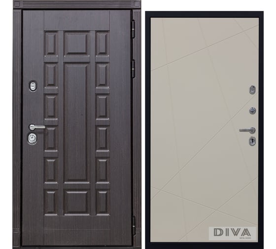 Дверь DIVA 38 2050x960 мм Правая Венге - Д11 Софт Шампань УТ-00075100