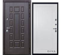 Дверь DIVA 38 2050x860 мм Правая Венге - Н10 Белый Софт УТ-00075184