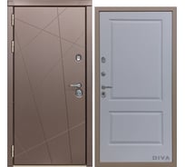 Дверь DIVA 50 2050x960 мм Левая Бронза - Д7 Силк маус УТ-00075279