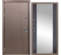 Дверь DIVA 50 Зеркало 2050x960 мм Левая Бронза - Д15 Венге УТ-00075321
