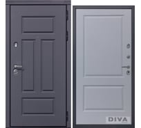 Дверь DIVA 47 2050x860 мм Правая Ясень графит - Д7 Силк маус УТ-00072597
