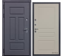 Дверь DIVA 47 2050x860 мм Левая Ясень графит - Д13 Софт шампань УТ-00075218
