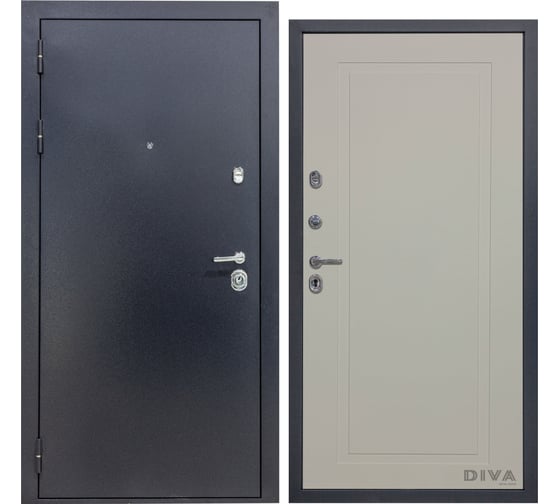 Дверь DIVA 40 2050x860 мм Левая Титан - Н10 Софт шампань УТ-00075058 1