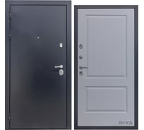 Дверь DIVA 40 2050x960 мм Левая Титан - Д7 Силк маус УТ-00074015