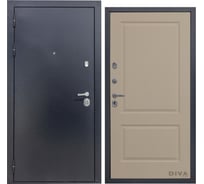 Дверь DIVA 40 2050x860 мм Левая Титан - Д7 Софт шампань УТ-00072771