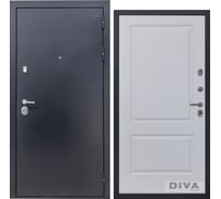 Дверь DIVA 40 2050x860 мм Правая Титан - Д7 Белый софт УТ-00072344
