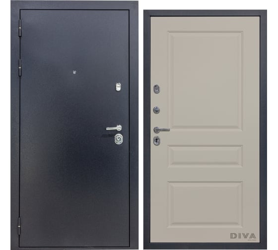 Дверь DIVA 40 2050x960 мм Левая Титан - Д13 Софт шампань УТ-00075030 1