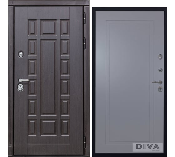 Дверь DIVA 38 2050x960 мм Правая Венге - Н10 Силк маус УТ-00075199 1