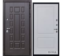 Дверь DIVA 38 2050x860 мм Правая Венге - Д7 Белый софт УТ-00073616
