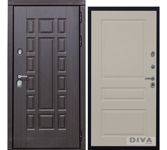 Дверь DIVA 38 2050x960 мм Правая Венге - Д13 Софт шампань УТ-00075117 1