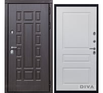 Дверь DIVA 38 2050x860 мм Правая Венге - Д13 Белый софт УТ-00072558