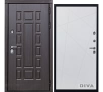 Дверь DIVA 38 2050x860 мм Правая Венге - Д11 Белый софт УТ-00074460