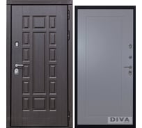 Дверь DIVA 38 2050x860 мм Правая Венге - Н10 Силк Маус УТ-00075197