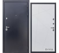 Дверь DIVA 40 2050x860 мм Правая Титан - Д11 Белый Софт УТ-00072967