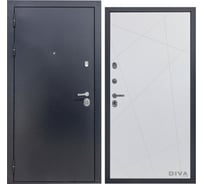 Дверь DIVA 40 2050x960 мм Левая Титан - Д11 Белый Софт УТ-00073454
