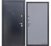 Дверь DIVA 40 2050x860 мм Левая Титан - Д11 Силк Маус УТ-00073678