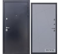 Дверь DIVA 40 2050x860 мм Правая Титан - Д11 Силк Маус УТ-00074330