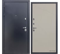 Дверь DIVA 40 2050x860 мм Левая Титан - Д11 Софт Шампань УТ-00075044